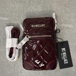 MZ Wallace Micro Crosby Port Lacquer- NWT